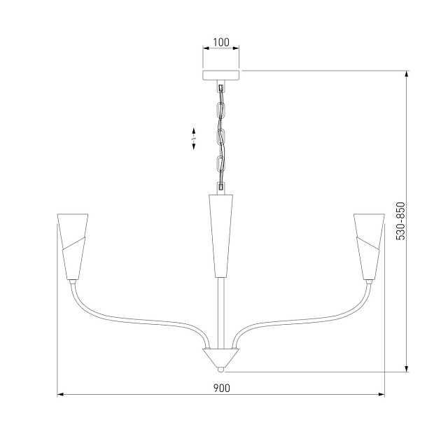 Подвесная люстра Eurosvet Rhyton 60167/8 никель Фото № 2