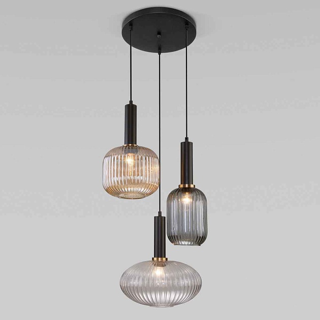 Подвесной светильник Eurosvet Bravo 50183/3 черный изображение 1 Подвесной светильник Eurosvet Bravo 50183/3 черный Фото № 1