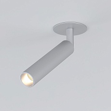 Встраиваемый светодиодный спот Elektrostandard Diffe 25027/Led серебряный a058213