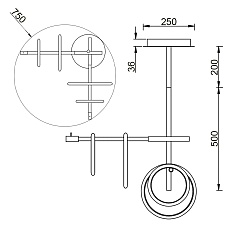 Потолочный светильник Vele Luce Bellezza VL7262L04 4
