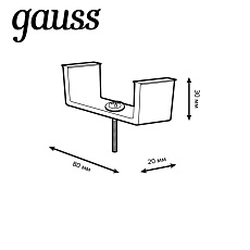 Кронштейн монтажный Gauss TR147 3