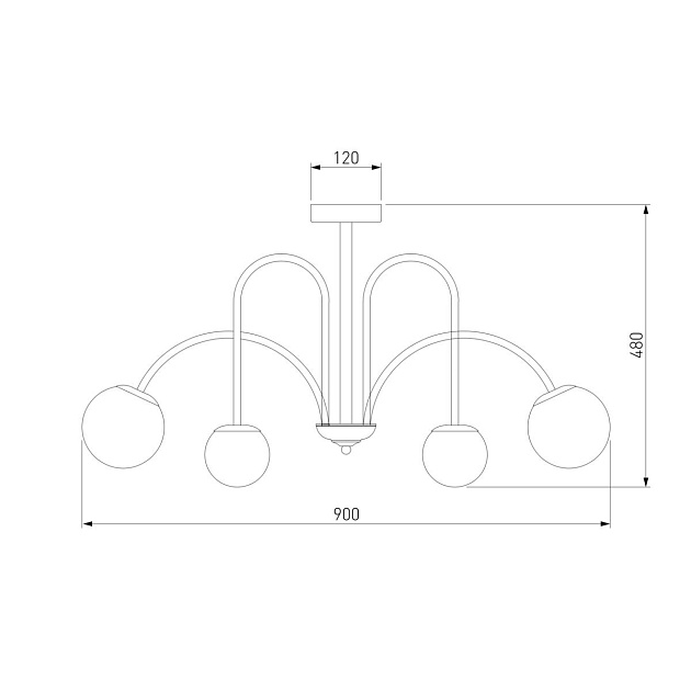 Потолочная люстра Eurosvet Alix 30177/6 хром Фото № 2