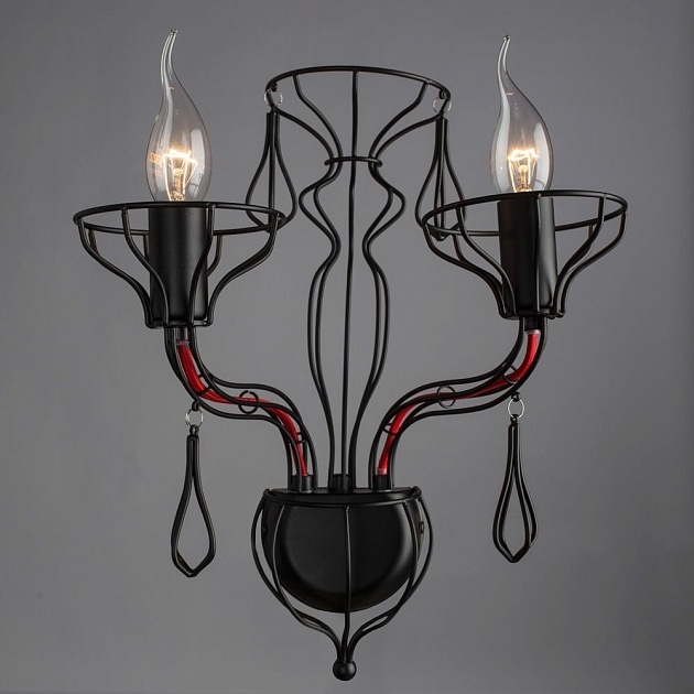 Бра Arte Lamp Artefact A3225AP-2BK Фото № 3