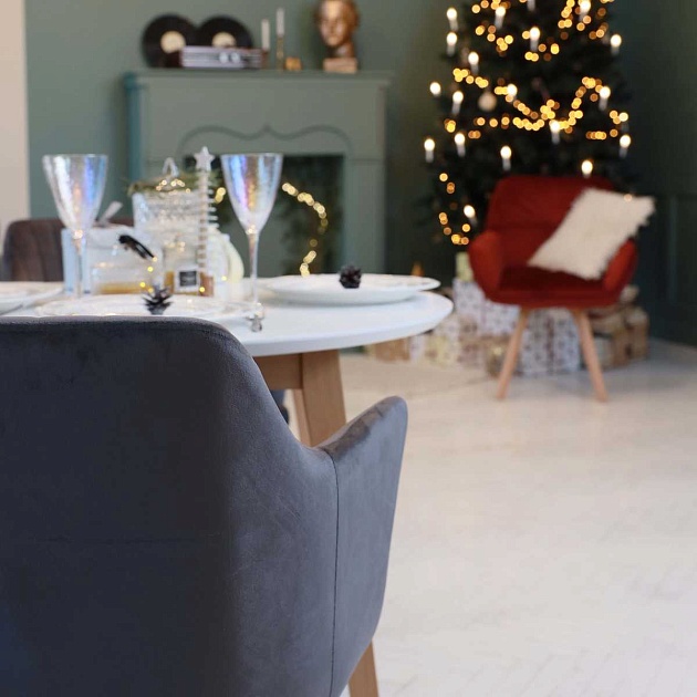 Кресло AksHome Brit серый, велюр 63392 изображение 6 Кресло AksHome Brit серый, велюр 63392 Фото № 6