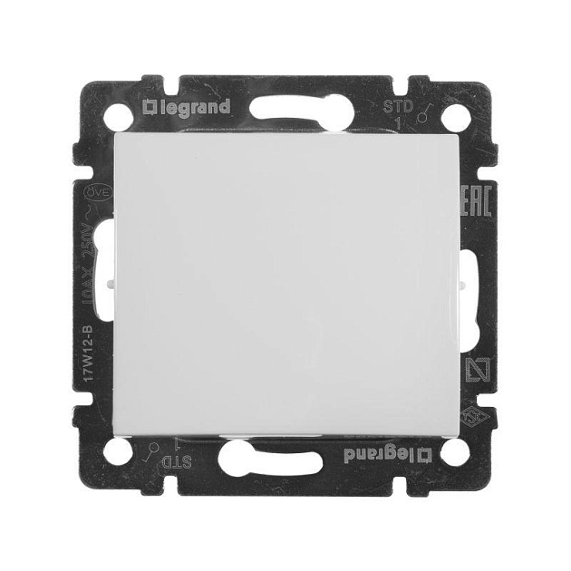 Выключатель одноклавишный Legrand Valena 10A 250V белый 774401 изображение 1 Выключатель одноклавишный Legrand Valena 10A 250V белый 774401 Фото № 1