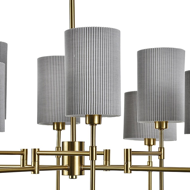 Подвесная люстра Indigo Plisse 13033/8R Brass V000537 изображение 2 Подвесная люстра Indigo Plisse 13033/8R Brass V000537 Фото № 2