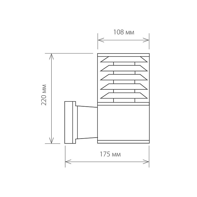 Уличный настенный светильник Elektrostandard 1408 Techno a032623 Фото № 3