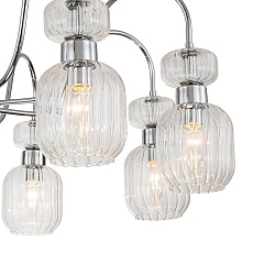 Потолочная люстра Escada Gloss 1141/8PL Chrome/Clear 2