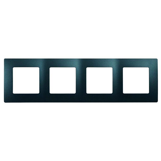 Рамка 4-постовая Legrand Etika антрацит 672584 Фото № 1