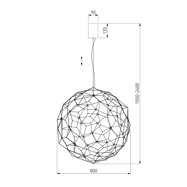 Подвесной светодиодный светильник Bogates Alioth 452/1 Фото № 2