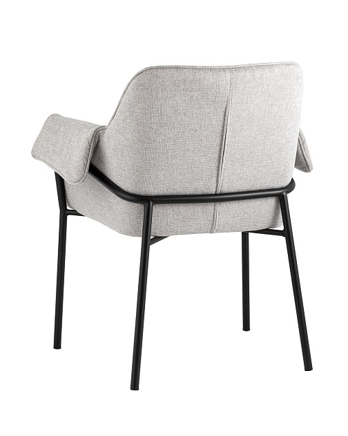 Кресло Stool Group Бесс рогожка светло-серый FDC9469P BEL-40 Фото № 6