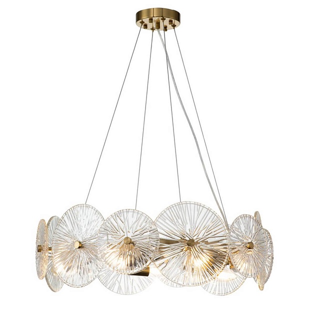 Подвесная люстра Indigo Miele 12021/7P Brass V000020 Фото № 1