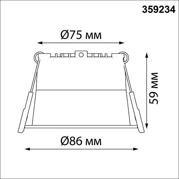 Потолочный встраиваемый светильник Novotech TRAN 359234 изображение 4 Потолочный встраиваемый светильник Novotech TRAN 359234 Фото № 4