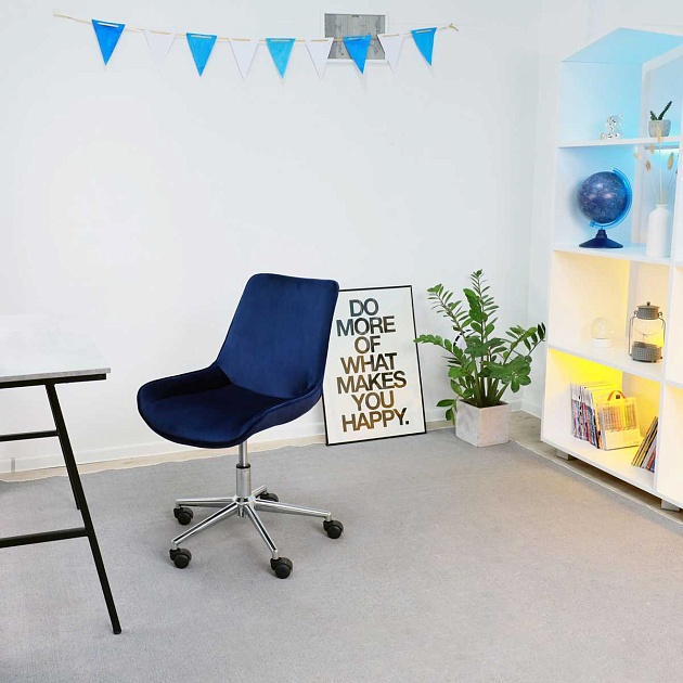 Поворотное кресло AksHome Lumier сапфировый, велюр 79742 изображение 13 Поворотное кресло AksHome Lumier сапфировый, велюр 79742 Фото № 13