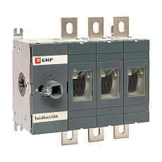 Рубильник 630A 3P без рукоятки управления TwinBlock EKF PROxima tb-s-630-3p