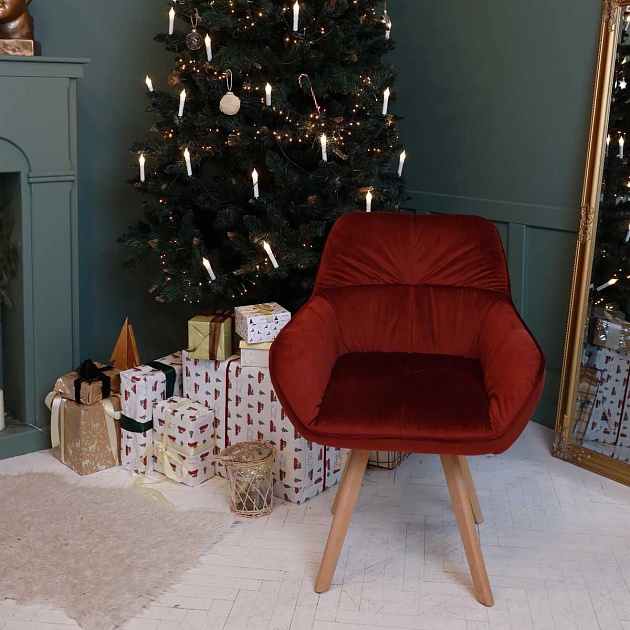 Кресло AksHome Soft красный, велюр 64742 изображение 7 Кресло AksHome Soft красный, велюр 64742 Фото № 7