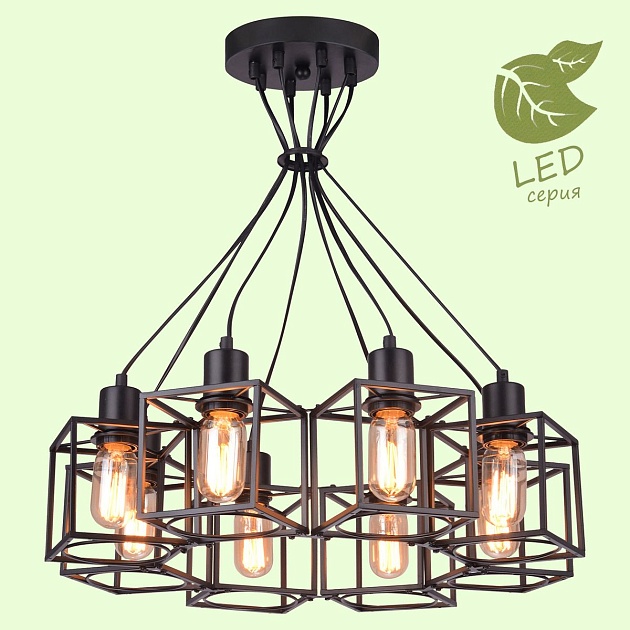 Подвесная люстра Lussole Loft Badger GRLSP-9541 изображение 3 Подвесная люстра Lussole Loft Badger GRLSP-9541 Фото № 3