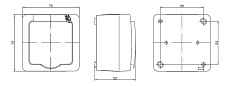 Розетка 2P+PE IEK Germes Plus с крышкой белая ERMP12-K01-16-54-EC 1