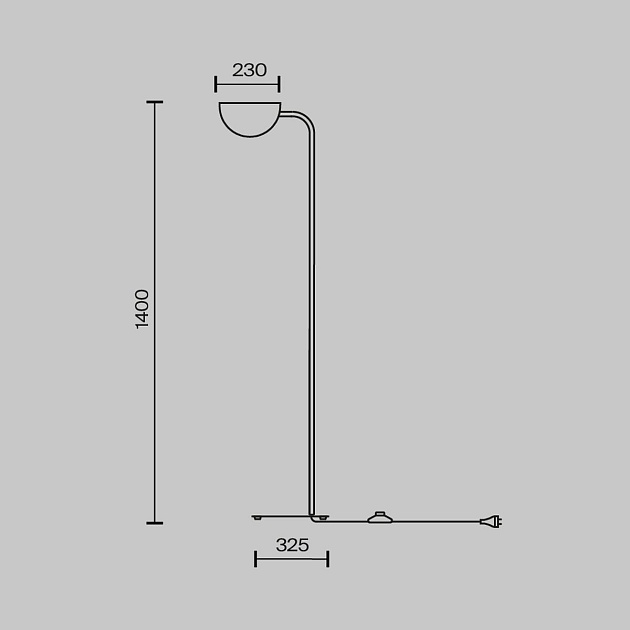 Торшер Maytoni Technical Mollis MOD126FL-01B изображение 2 Торшер Maytoni Technical Mollis MOD126FL-01B Фото № 2