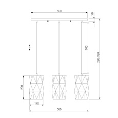 Подвесной светильник Eurosvet Reprise 50145/3 черный 1