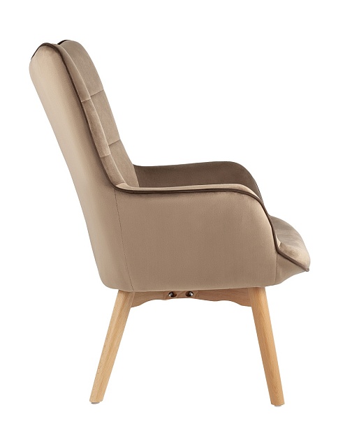 Кресло Stool Group Манго велюр бежевый MANCO HLR-31 Фото № 4