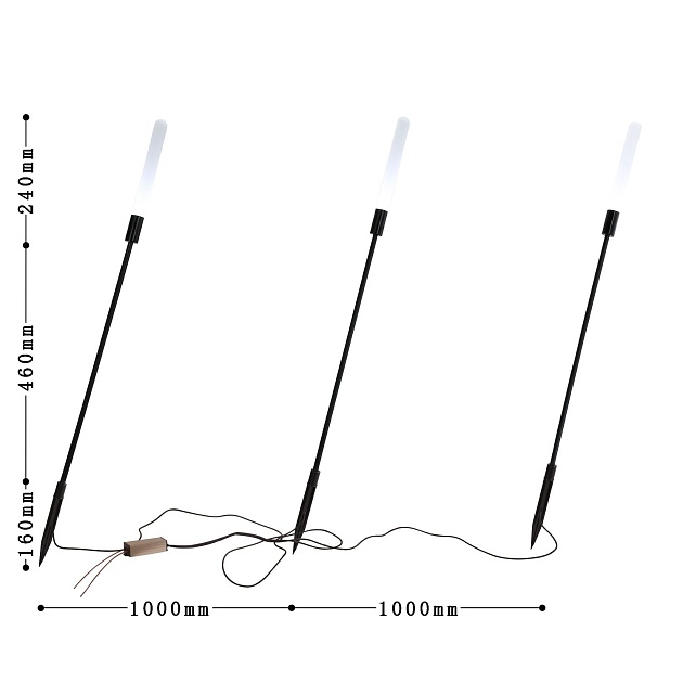 Уличный светодиодный светильник Favourite Reedy 4048-3T изображение 2 Уличный светодиодный светильник Favourite Reedy 4048-3T Фото № 2