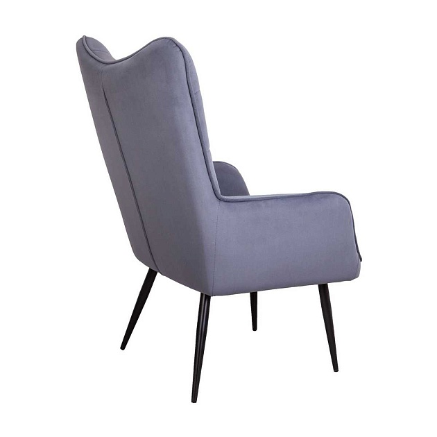 Кресло AksHome Bogema серый, велюр 73220 изображение 6 Кресло AksHome Bogema серый, велюр 73220 Фото № 6