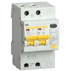 KARAT Дифференциальный автомат АД12S 2P 32А 100мА тип AC IEK MAD13-2-032-C-100