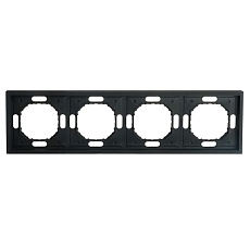 Рамка 4-постовая Stekker Эмили черный уголь PFR00-5004-05 49861 4