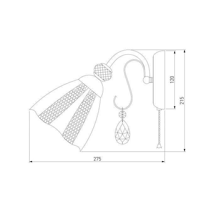 Настенный светильник Eurosvet 30155/1 античная бронза Фото № 2
