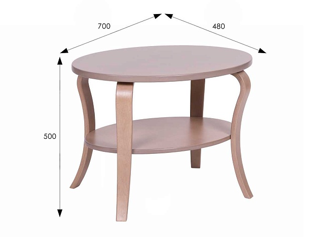 Журнальный стол Мебелик Аверно 007516 изображение 3 Журнальный стол Мебелик Аверно 007516 Фото № 3