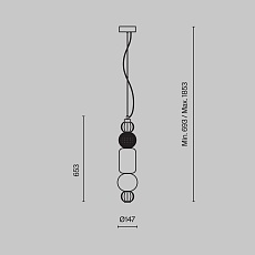 Подвесной светильник Maytoni Collar P069PL-L35G3K 1