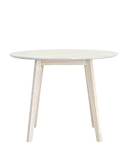 Кухонный стол Stool Group Gerda D100 массив гевеи, беленый дуб УТ000004682 4