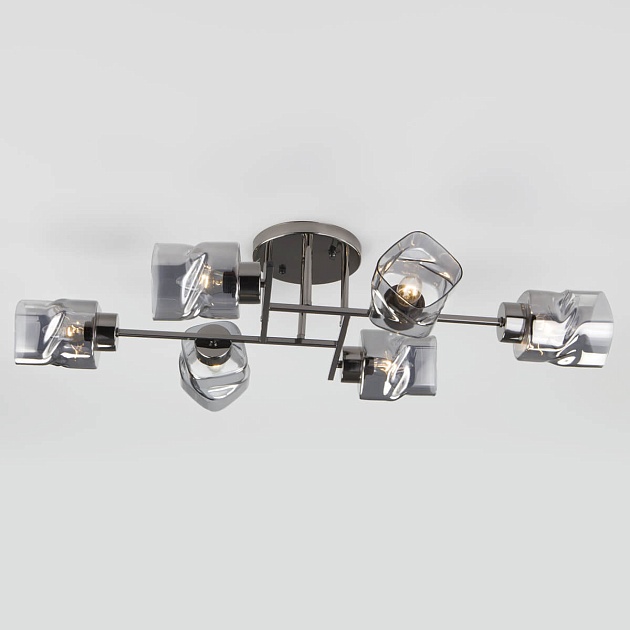 Потолочная люстра Eurosvet Hilari 30165/6 черный жемчуг Фото № 4