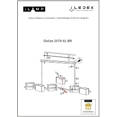 Подвесной светильник iLamp Dallas 2078-6L BR 1