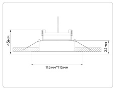 Встраиваемый светильник Ambrella light TECHNO SPOT TN51915 3