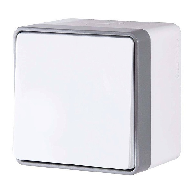 Выключатель одноклавишный влагозащищенный Werkel Gallant белый W5010201 4690389163920 изображение 1 Выключатель одноклавишный влагозащищенный Werkel Gallant белый W5010201 4690389163920 Фото № 1