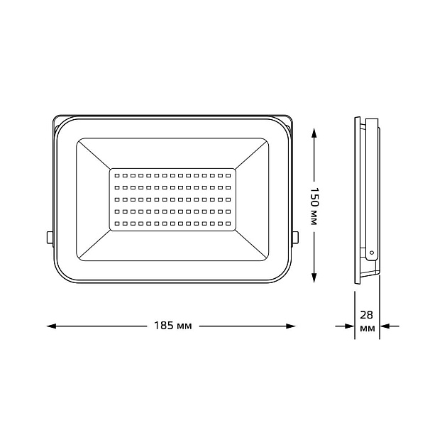Прожектор светодиодный Gauss Qplus 50W 6500К 613511350 Фото № 4
