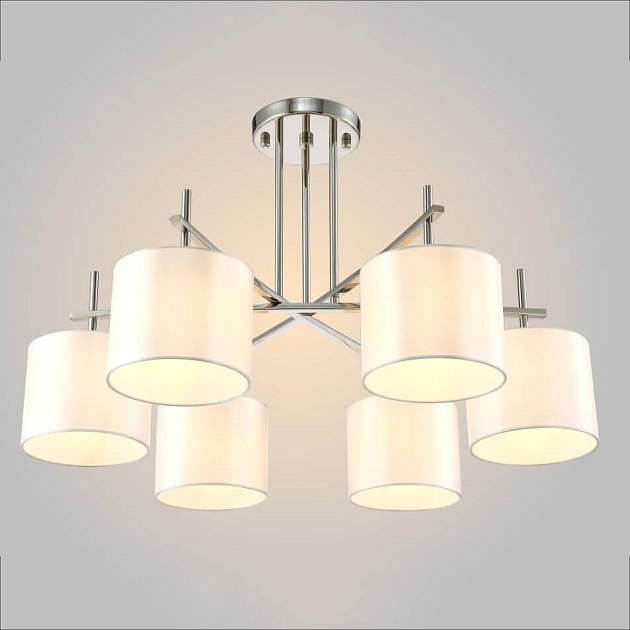 Потолочная люстра Crystal Lux Sergio PL6 Nickel Фото № 4