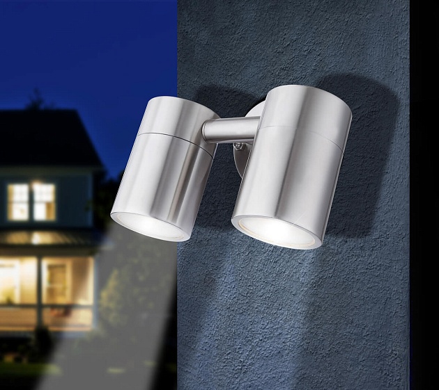 Уличный настенный светодиодный светильник Globo Style 3207-2L Фото № 2