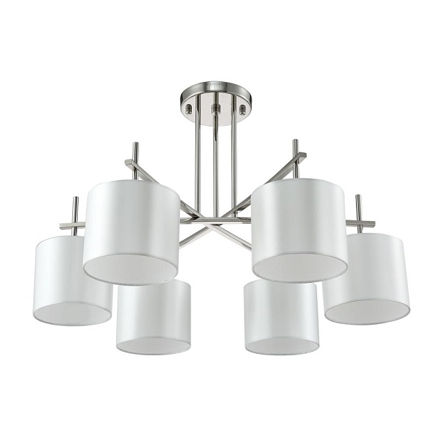 Потолочная люстра Crystal Lux Sergio PL6 Nickel Фото № 1