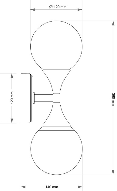 Настенный светильник KUTEK BARI BAR-K-2(Z) Фото № 3
