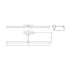 Подсветка для картин Arte Lamp Harrison A1716AP-1BK 1