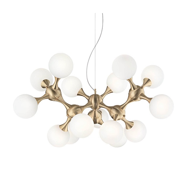 Подвесная люстра Ideal Lux Nodi SP15 Ottone Satinato 241012 изображение 1 Подвесная люстра Ideal Lux Nodi SP15 Ottone Satinato 241012 Фото № 1