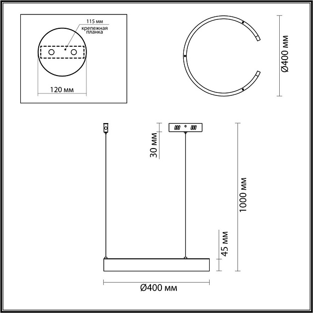 Подвесной светодиодный светильник Lumion Ledio Indie 6534/28L Фото № 2