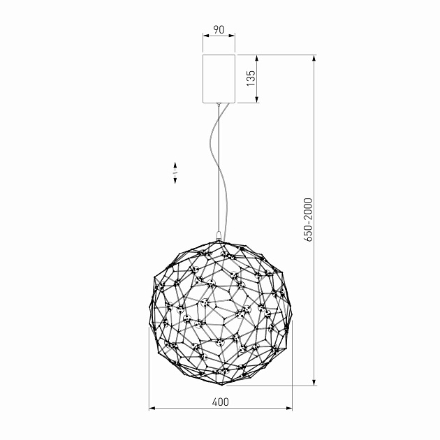 Подвесной светодиодный светильник Bogates Alioth 451/1 Фото № 2