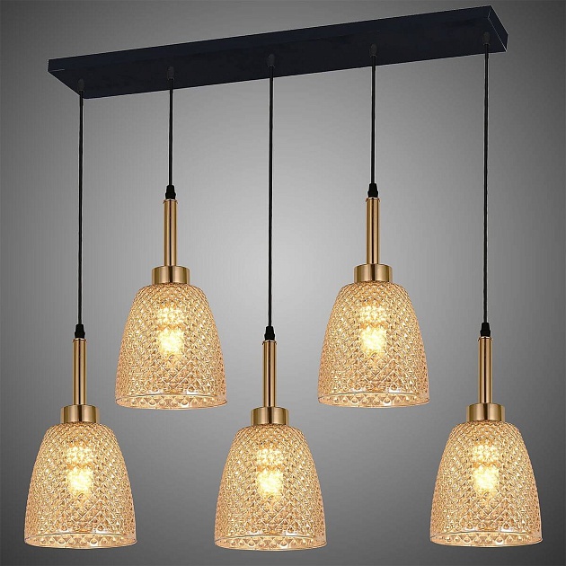 Подвесной светильник Reluce 09011-0.9-05L Amber изображение 3 Подвесной светильник Reluce 09011-0.9-05L Amber Фото № 3