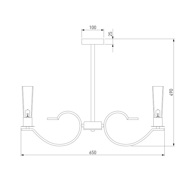 Подвесная люстра Eurosvet Rosher 60141/6 хром Фото № 3