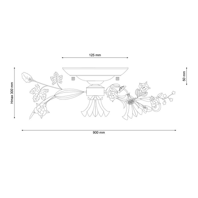 Потолочная люстра Lucia Tucci Fiori Di Rose 109.8.1 Фото № 2