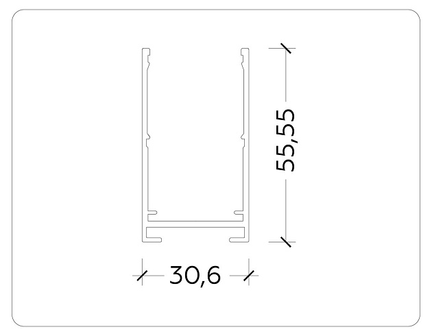 Шинопровод Ambrella Light Track System Magnetic 220V GL1006 Фото № 2
